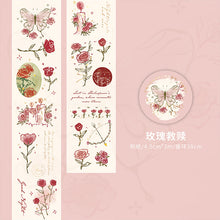 Load image into Gallery viewer, The Rose Poetry Washi Tapes (4 Designs) - Limited Edition