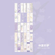 Load image into Gallery viewer, Summer Poetry Series Floral Bookmark Sets ( 30 pcs a set)