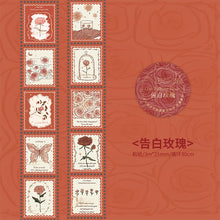 Load image into Gallery viewer, The Falling Rose Stamp Sticker Washi Tapes (4 Design)