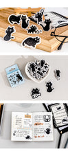 Load image into Gallery viewer, Naughty Black Kitten Stickers