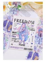 Load image into Gallery viewer, Kawaii Princess in Floral Garden Masking Tape