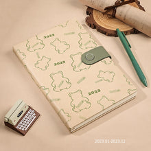 Load image into Gallery viewer, Cute Bear Series 2023 Leather Planners (3 colors)