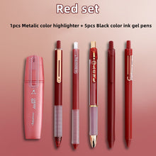 Load image into Gallery viewer, Starry Sky Series Writing Supplies + Mesh Pencil Case (12 Colors)