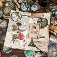 Load image into Gallery viewer, Vintage Style World Round Sticker (6 Designs)