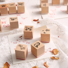 Load image into Gallery viewer, Butterfly Wooden Stamp Set