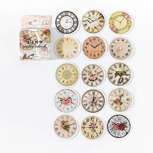 Load image into Gallery viewer, Vintage Series Floral and Clock Stickers