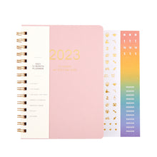 Load image into Gallery viewer, WiseFine 2023 (A5) Weekly Spiral Leather Planners (4 Colors)