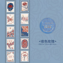 Load image into Gallery viewer, The Falling Rose Stamp Sticker Washi Tapes (4 Design)