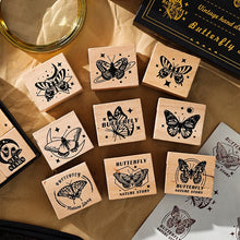 Load image into Gallery viewer, Butterfly & Sea of Stars Rubber Stamp Sets