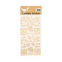 Load image into Gallery viewer, Twinkle Sticker Series Vintage Style Golden Stickers