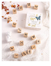 Load image into Gallery viewer, Butterfly Wooden Stamp Set