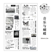 Load image into Gallery viewer, Vintage Style Butterfly  Series Transparent Washi Tapes