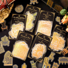 Load image into Gallery viewer, Vintage Style Royal Gold Stickers ( 6 Designs)