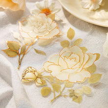 Load image into Gallery viewer, The Flower of Mist & Light Gilded Floral Stickers