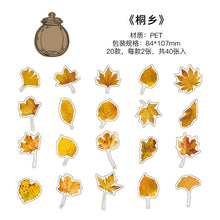 Load image into Gallery viewer, Falling Leaves in a Bottle Fall Stickers
