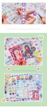 Load image into Gallery viewer, Colorful Beating Hearts Sticker Rolls