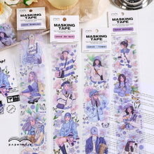 Load image into Gallery viewer, Kawaii Princess in Floral Garden Masking Tape