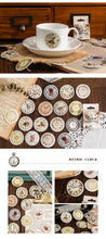 Load image into Gallery viewer, Vintage Series Floral and Clock Stickers