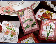 Load image into Gallery viewer, Vintage Style Flower House Stickers