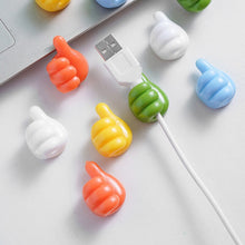 Load image into Gallery viewer, Thumbs up Silicon Cable Holder (10 pcs a set)