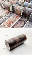 Load image into Gallery viewer, Vintage Style Retro Design Washi Tape Sets (5 designs)