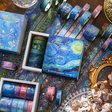 Load image into Gallery viewer, Van Gogh & Milky Way Design Washi Tape Sets