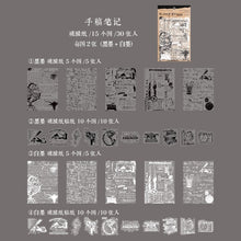 Load image into Gallery viewer, Vintage Shabby Notes Manuscript Material Paper