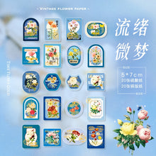 Load image into Gallery viewer, Vintage Style Flower House Stickers