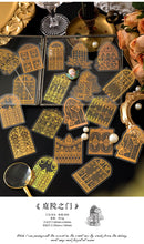 Load image into Gallery viewer, Vintage Style Royal Gold Stickers ( 6 Designs)