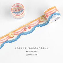 Load image into Gallery viewer, Cream Roll Series Kawaii Masking Tapes