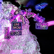 Load image into Gallery viewer, Neon Light Travel Diary Stickers (4 Designs)