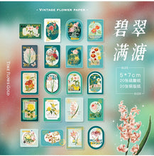 Load image into Gallery viewer, Vintage Style Flower House Stickers
