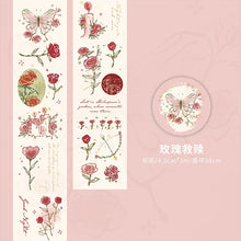 Load image into Gallery viewer, The Rose Poetry Washi Tapes (4 Designs) - Limited Edition