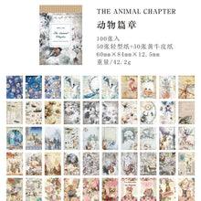 Load image into Gallery viewer, Vintage Style Private Collection Series Material Paper Set (100 pcs a set)