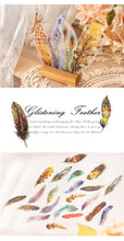 Load image into Gallery viewer, Glistening Feather Large Stickers - Limited Edition