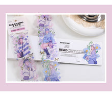 Load image into Gallery viewer, Kawaii Princess in Floral Garden Masking Tape
