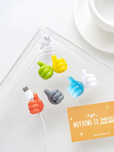Load image into Gallery viewer, Thumbs up Silicon Cable Holder (10 pcs a set)