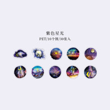 Load image into Gallery viewer, Moon & Universe Series Gold Foiled Stickers (6 Designs)