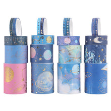 Load image into Gallery viewer, Galaxy Series Gold Foiled Universe Washi Tape Set (20 Rolls)