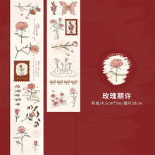 Load image into Gallery viewer, The Rose Poetry Washi Tapes (4 Designs) - Limited Edition