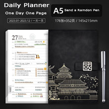 Load image into Gallery viewer, 2023 Japanese Castle Design Leather Planners (5 Colors)