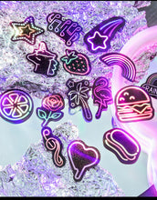 Load image into Gallery viewer, Neon Light Travel Diary Stickers (4 Designs)