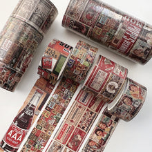 Load image into Gallery viewer, Vintage Style Retro Design Washi Tape Sets (5 designs)
