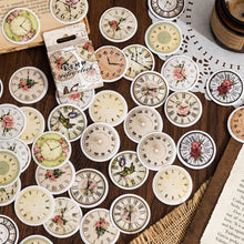Load image into Gallery viewer, Vintage Series Floral and Clock Stickers