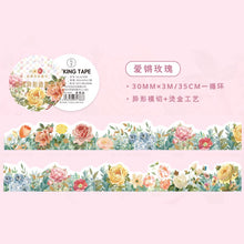 Load image into Gallery viewer, Vintage Style Floral & Plant Design Washi Tapes - Original Kawaii Pen