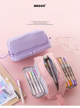 Load image into Gallery viewer, Angoo Extra Large Capacity Kawaii Pencil Cases