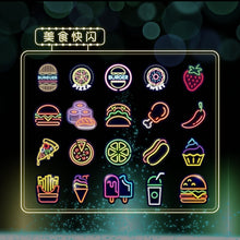 Load image into Gallery viewer, Neon Light Travel Diary Stickers (4 Designs)