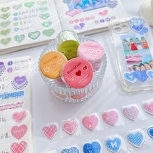 Load image into Gallery viewer, Colorful Beating Hearts Sticker Rolls