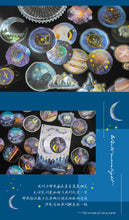 Load image into Gallery viewer, Moon & Universe Series Gold Foiled Stickers (6 Designs)
