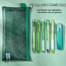 Load image into Gallery viewer, Starry Sky Series Writing Supplies + Mesh Pencil Case (12 Colors)